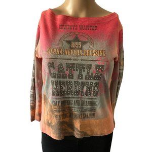 Rossini Cowboys Wanted Country Roping Size L Top